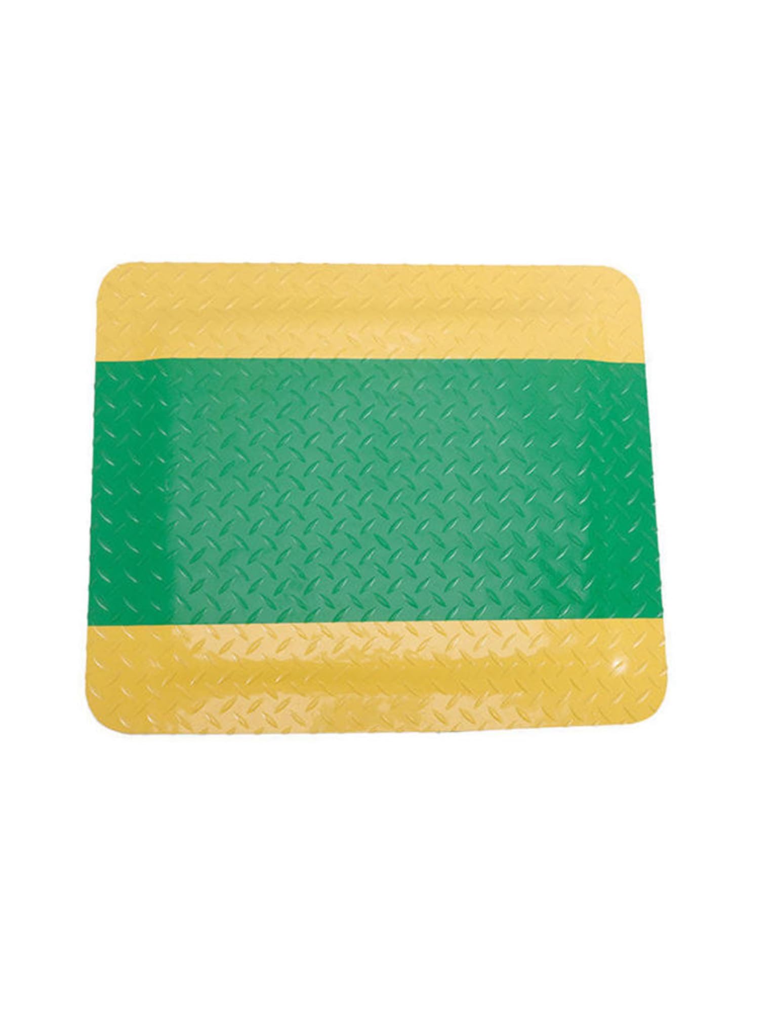 GTHTUHFD Ergonomic Anti-Fatigue Mat For Workshops & Labs, Safety Support Floor Mat With Yellow Border, 60X100Cm, Blue - Perfect For Standing Comfort At Workstations,Green-60X150CM