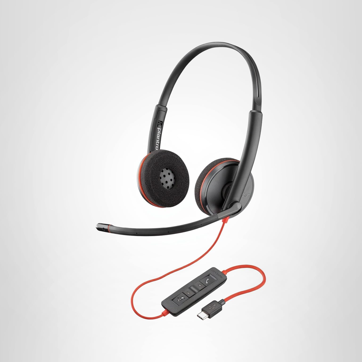 Amazon.com: Poly Blackwire 3220 Wired Headset with Mic, Hi-Fi