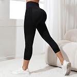 3D Compression AntiCellulite Leggings pour les femmes haute taille Butt Lifting Yoga Capri Pantalons entraînement Tummycontrol