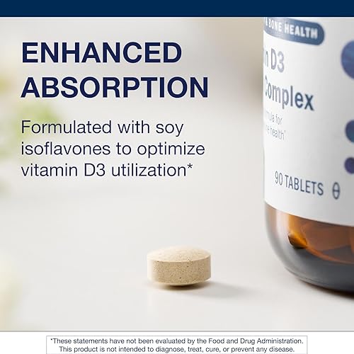 Miniatura 4 de Metagenics Suplemento de vitamina D3 complejo D3 de 2000 UI – Apoya la salud ósea, inmune y respuesta a la inflamación saludable* – con isoflavonas