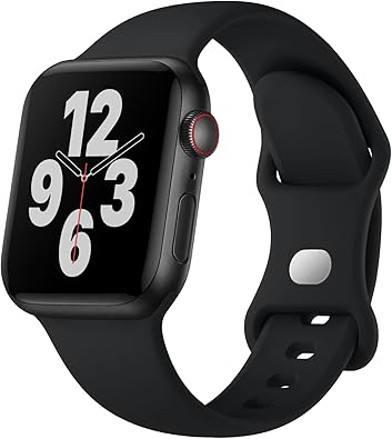 Silicone Band Compatible with Apple Watch Bands for Women 40mm 44mm 45mm 46mm 38mm 41mm 42mm 49mm Ultra Men, Sport Strap for iWatch Bands Series 10 9 8 7 6 5 4 3 SE