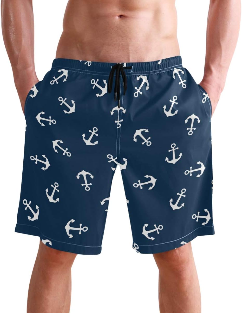 visesunny Men's Novelty Beach Shorts Quick Dry Swimwear Sports Running Swim Board Shorts
