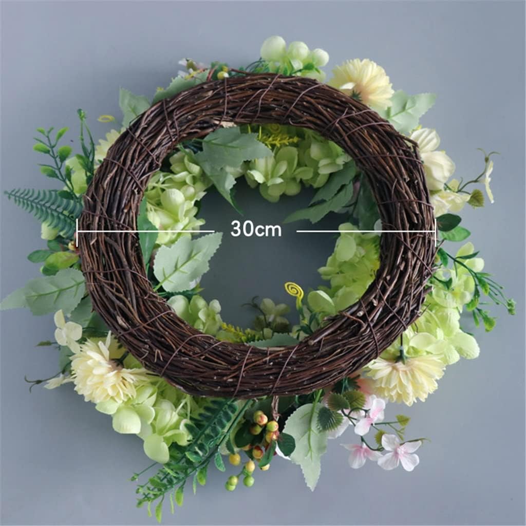 Simulated Hydrangea Gardenia Garland Home Decoration Festive Wedding Door Decoration Wall Hanging