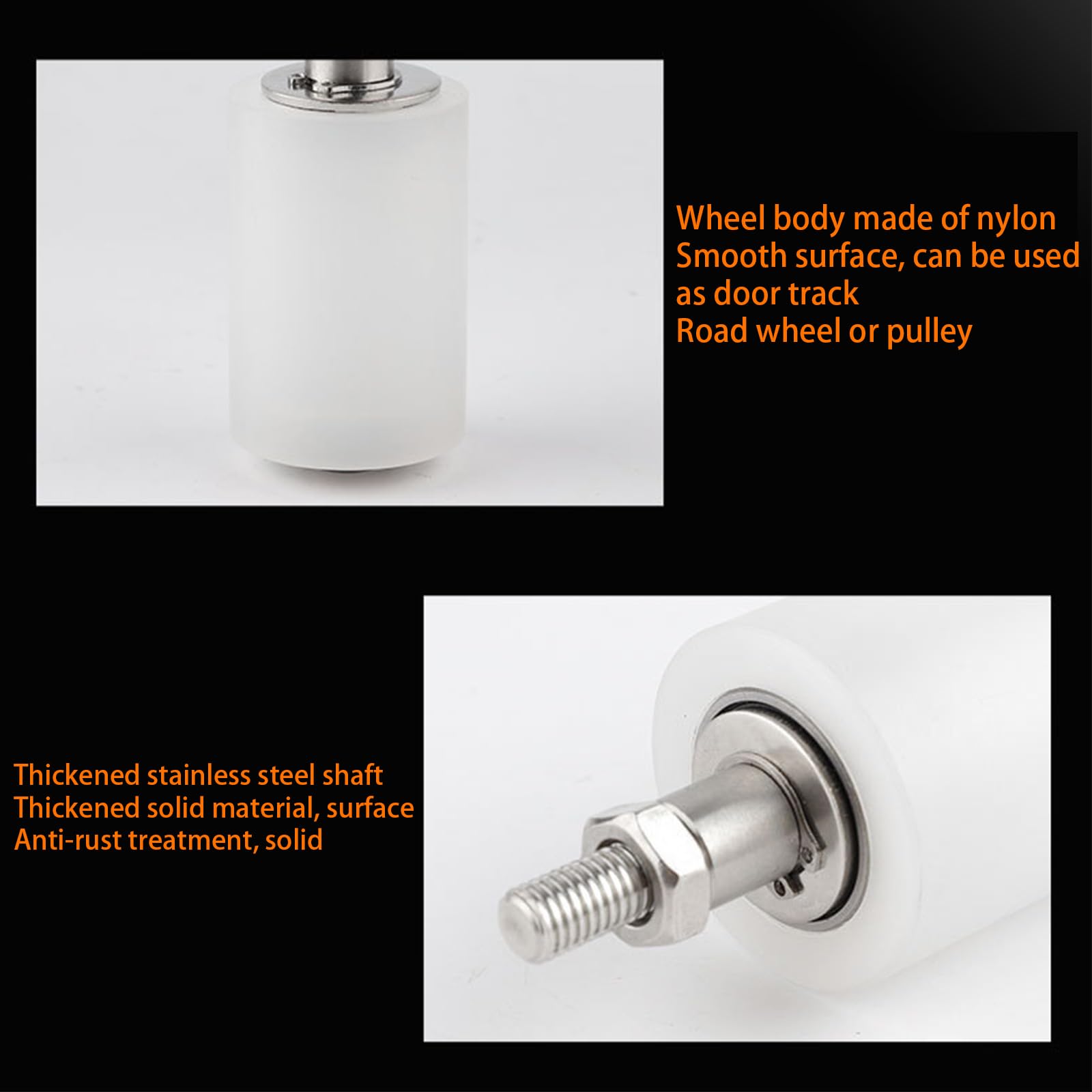 Ruota Gola Tonda Per Cancello 1 Cuscinetto A Sfera Art.425 - ø Mm.80x20 - Foto 13