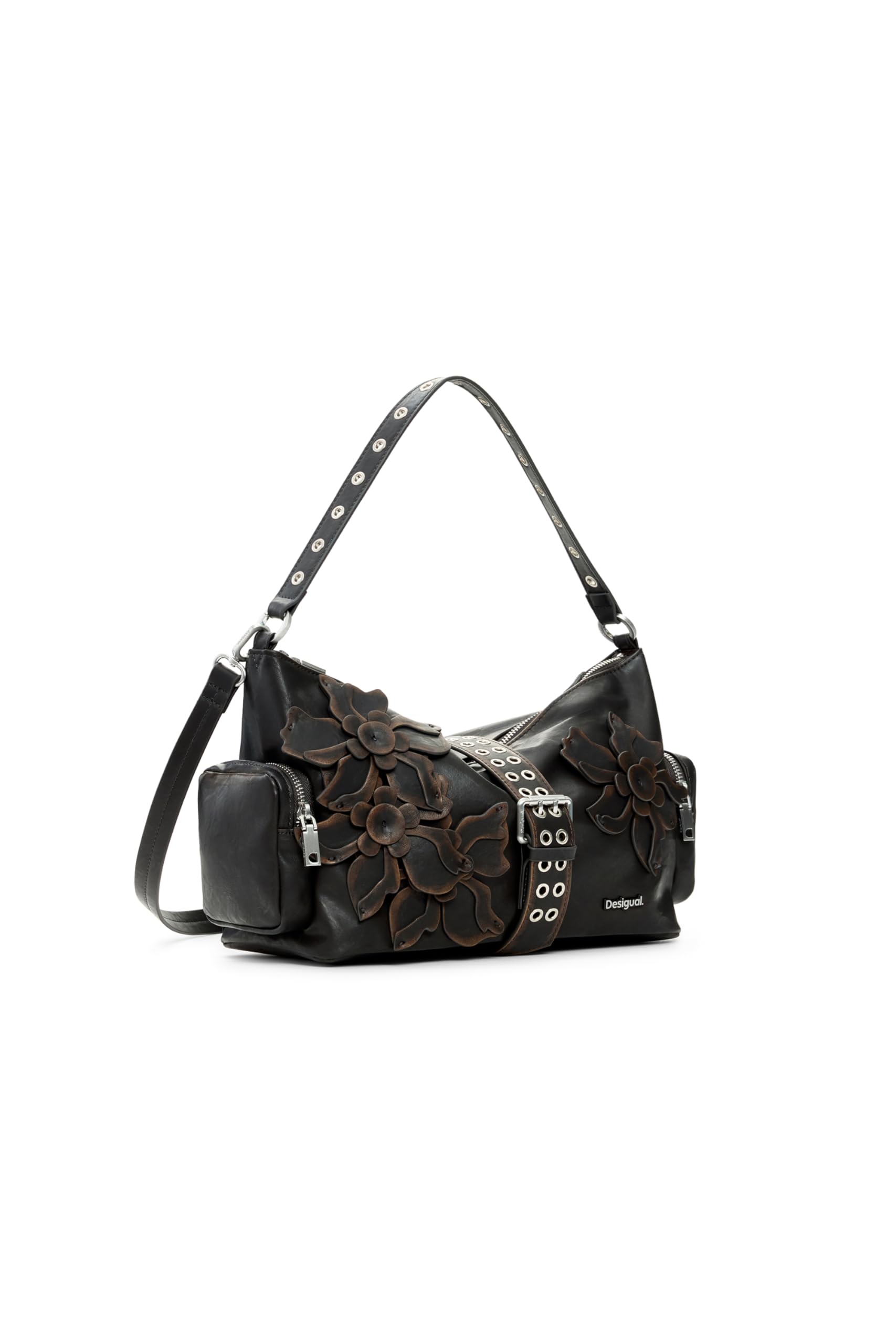 Desigual Schultertasche Umhängetasche Curio Choco Hand Bag Chocolate dunkelbraun