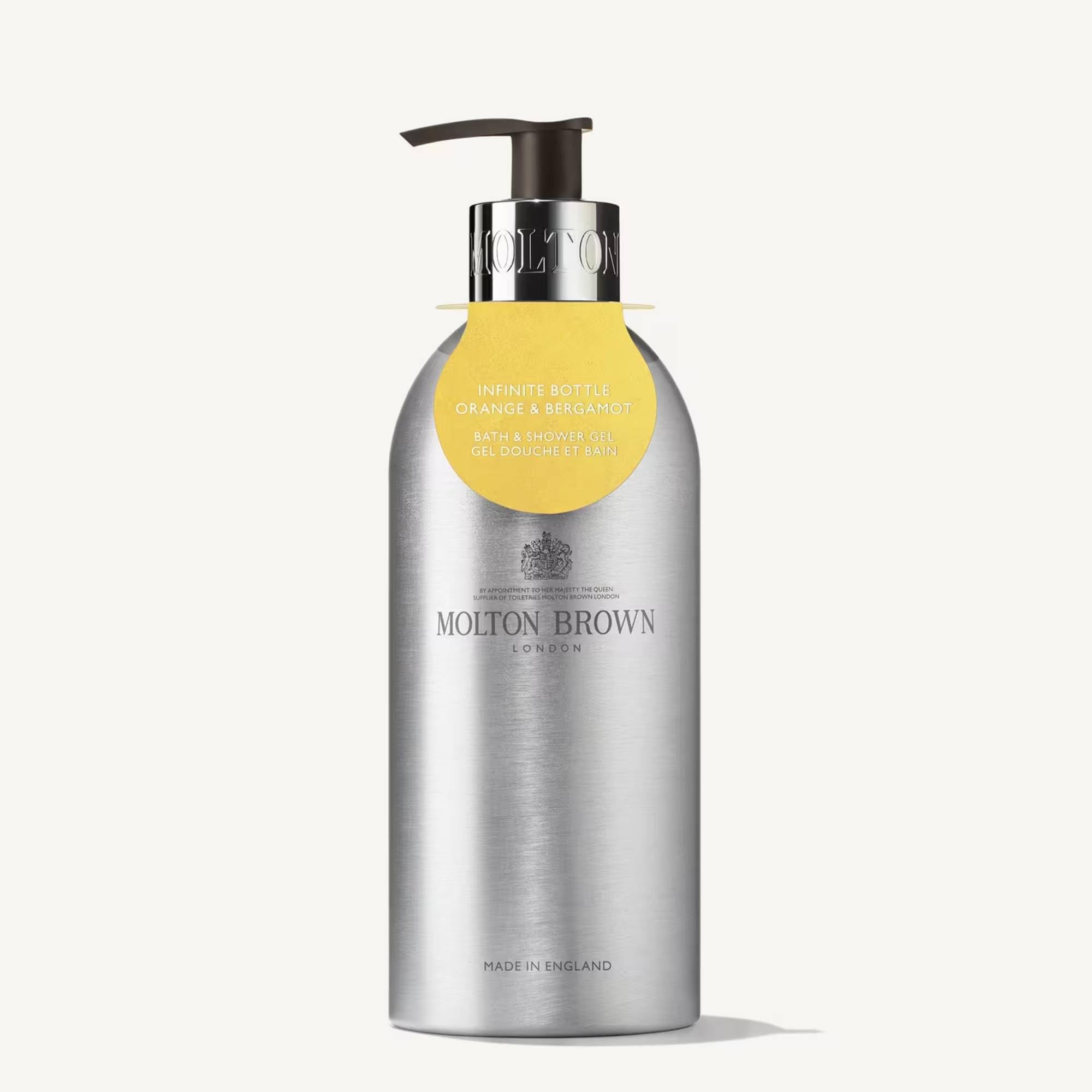 Molton Brown Orange & Bergamot Bath & Shower Gel Infinite Bottle 400 ml, Multicolor, 400 ml (Pack of 1)