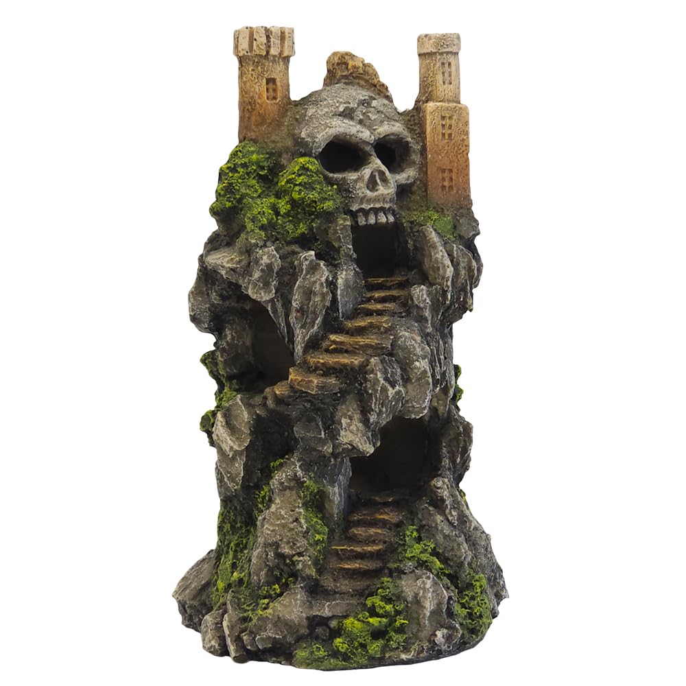 Nobby Aqua Ornaments Skull Castle 9.2 x 9 x 17.7 cm