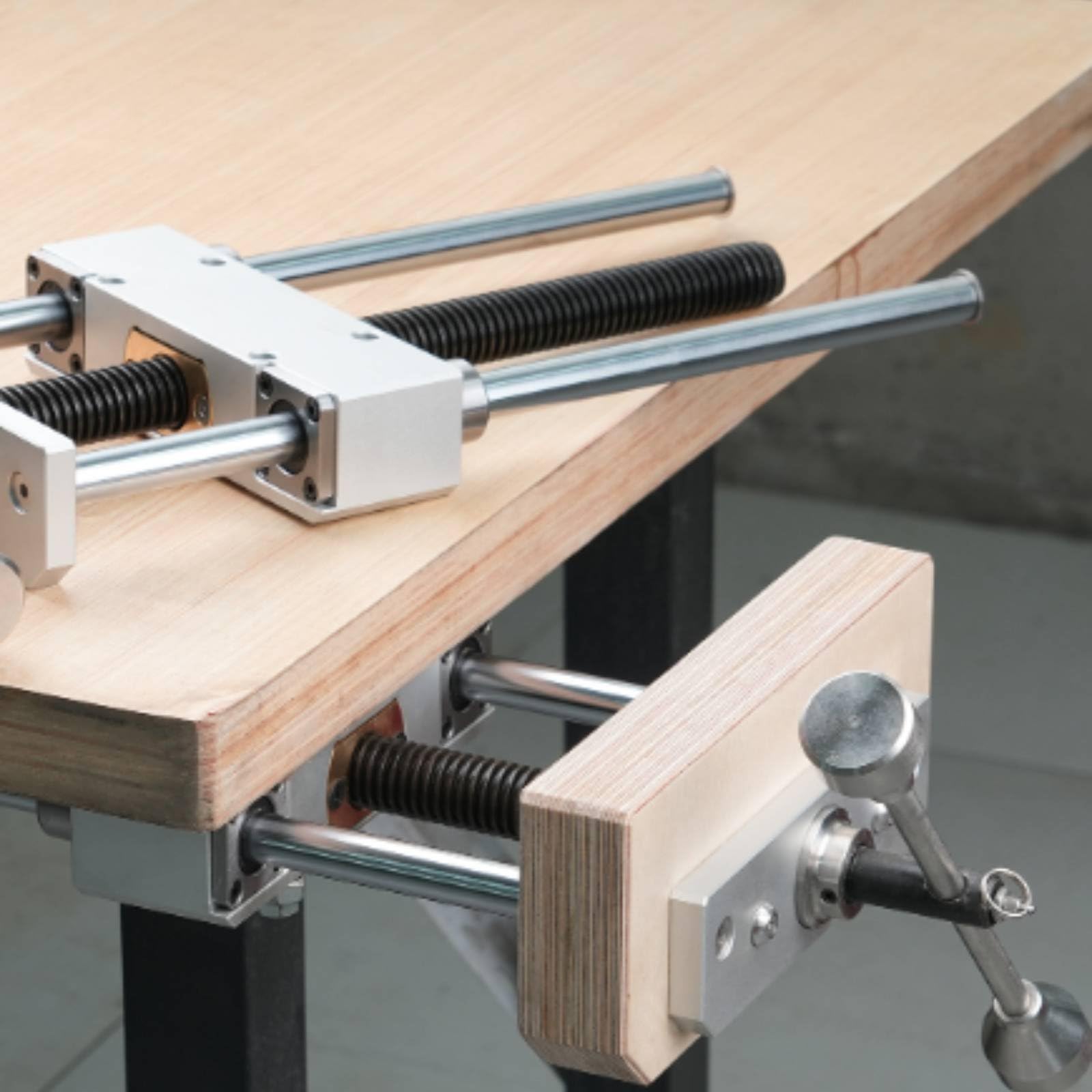 Morsa de Mesa de Doble Guía Precisa Morsa Pesada Carpintería Procesado CNC para Carpinteros