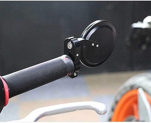 Miniatura 4 de 1 par negro CNC redondo Billet Bar lente convexa manillar extremo motocicleta espejos compatibles para 2019 Ducati Scrambler Cafe Racer