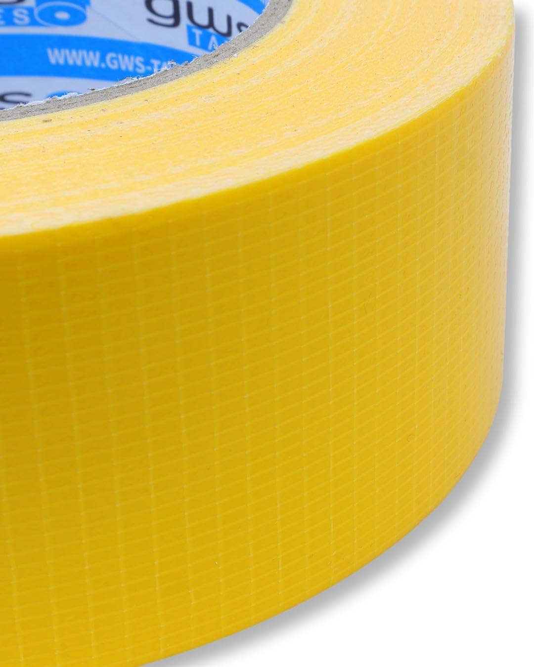 gws Gewebe-Klebeband, Synthesekautschuk-Panzertape-Duct-Tape, von Hand reißbar, 27 Mesh-Gewebe, Gewebeklebeband zur vielseitigen Anwendung 50 m x 48 mm (24, Gelb, 50 m x 44 mm)