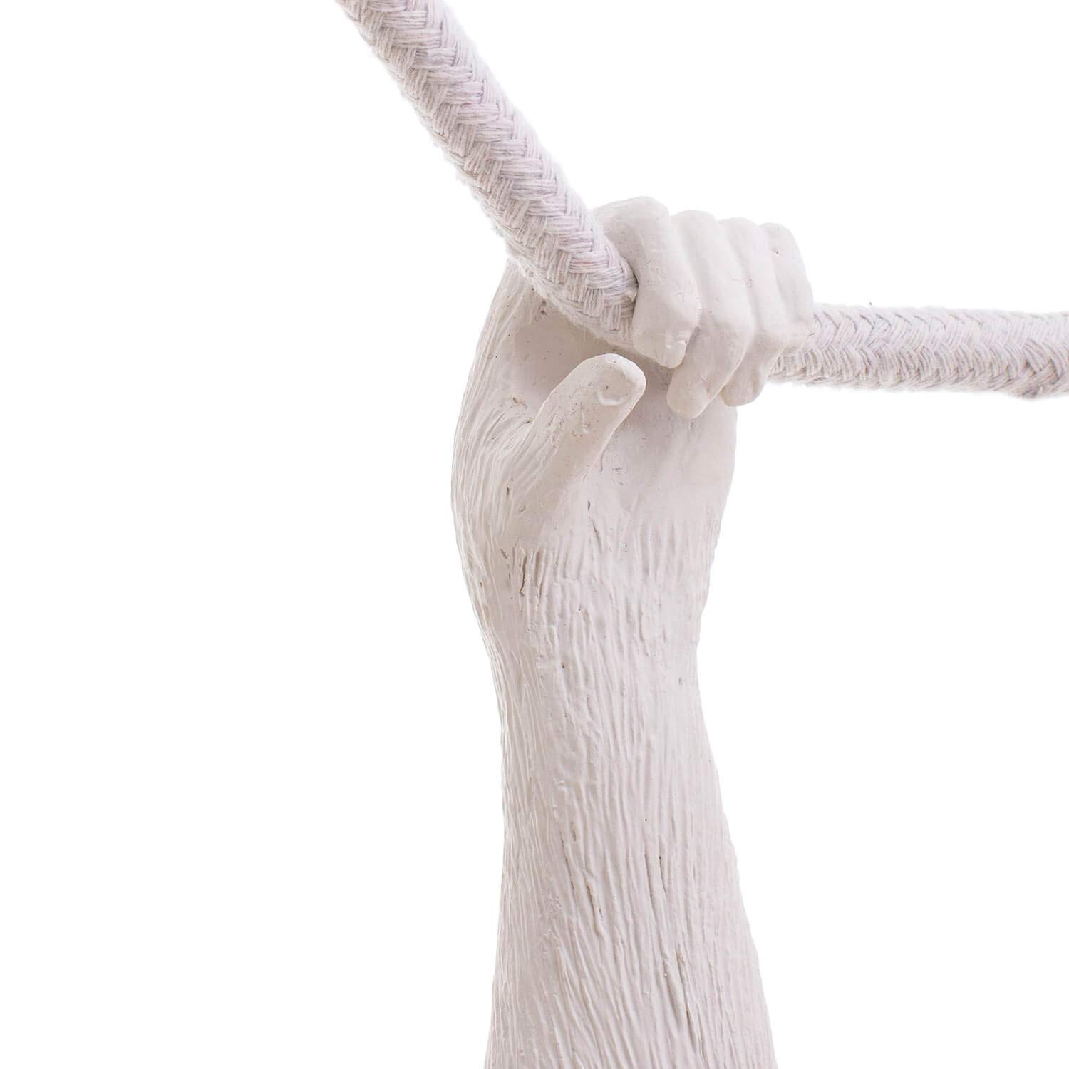 SELETTI "Monkey Lamp Lampade Scimmia, Swing, Bianco