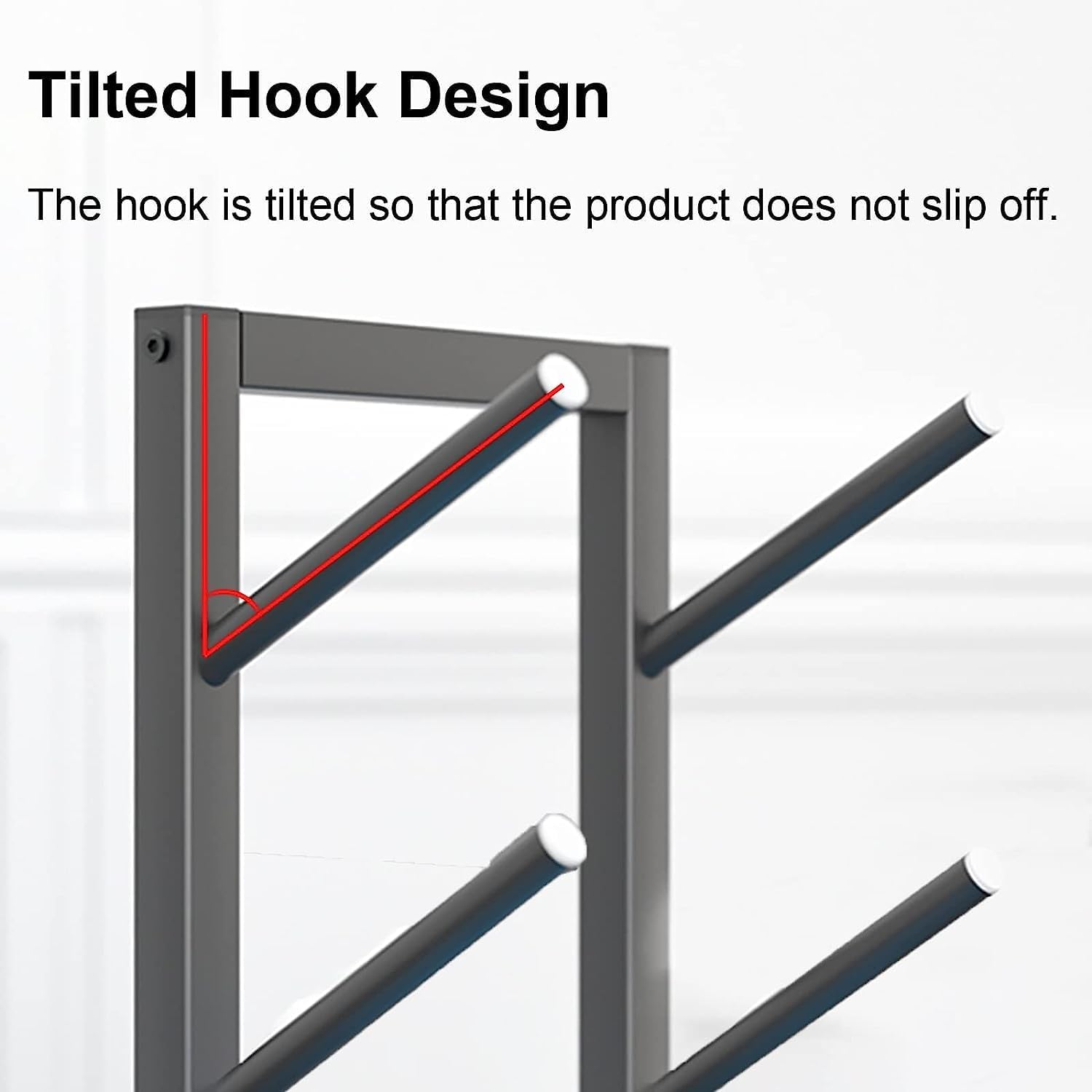 Black Equipment Organization 5-Tier Skateboard Storage Rack for Deck/Longboard/Standard Skateboards/Scooters/Yoga Mat, Easy Assemble