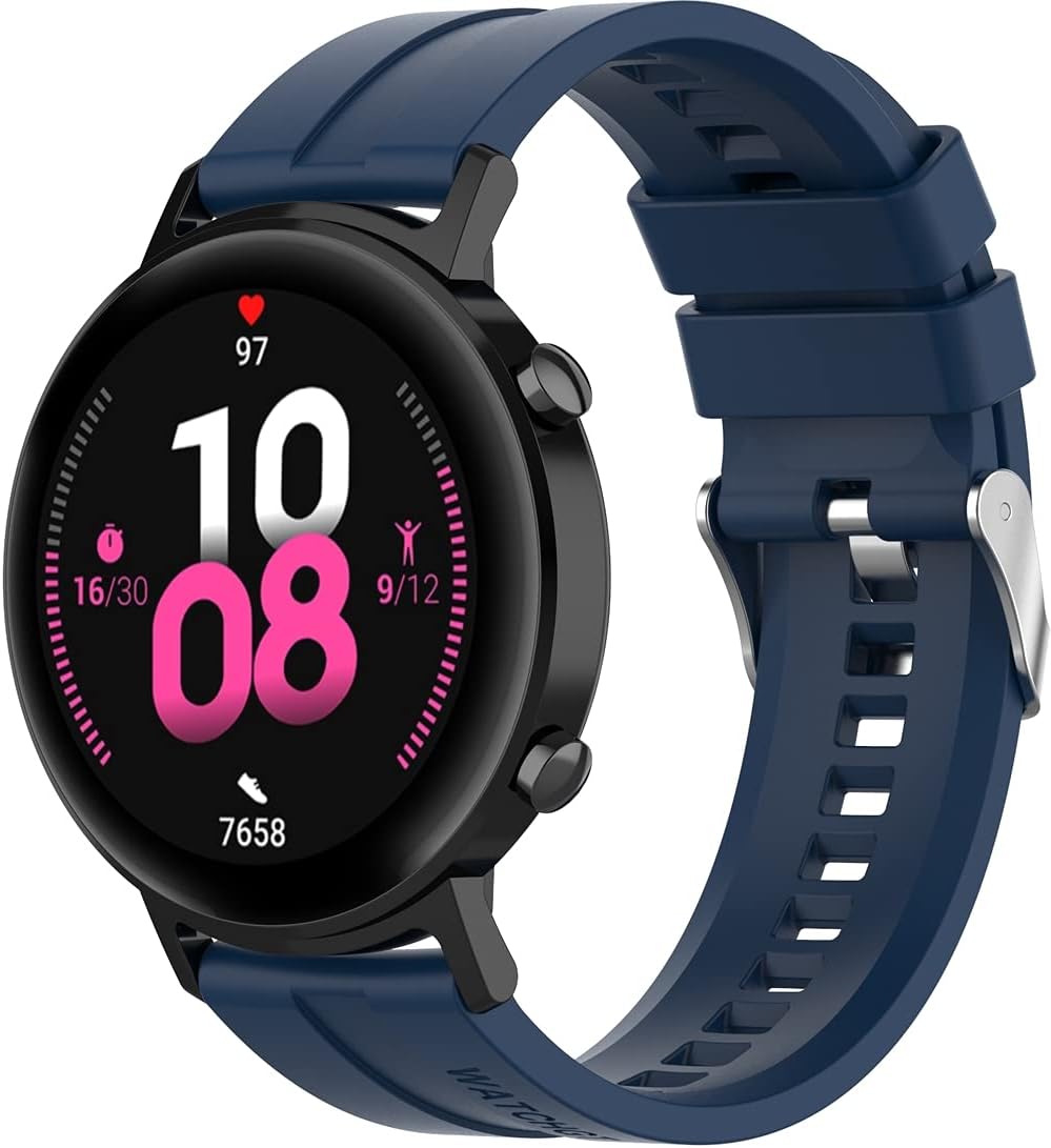 Watch Band, Compatible with Galaxy Watch Active/Active 2 Galaxy Watch Active 2 / Active 3, Soft Silicone Band, Sports Band, Pattern 7