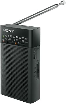 Sony Sony handyi-po-tabururazio ICF P26 FM/AM/Wide FM Supported Portrait Notebook Black icf P26 B