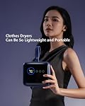 Portable Compact Clothes Dryer, Global Voltage Travel Dryer, Unique Design with 4 Drying Modules, 36-Decibel Silent design, Quiet Efficient Portable Drying System for Home, Travel & Dorm