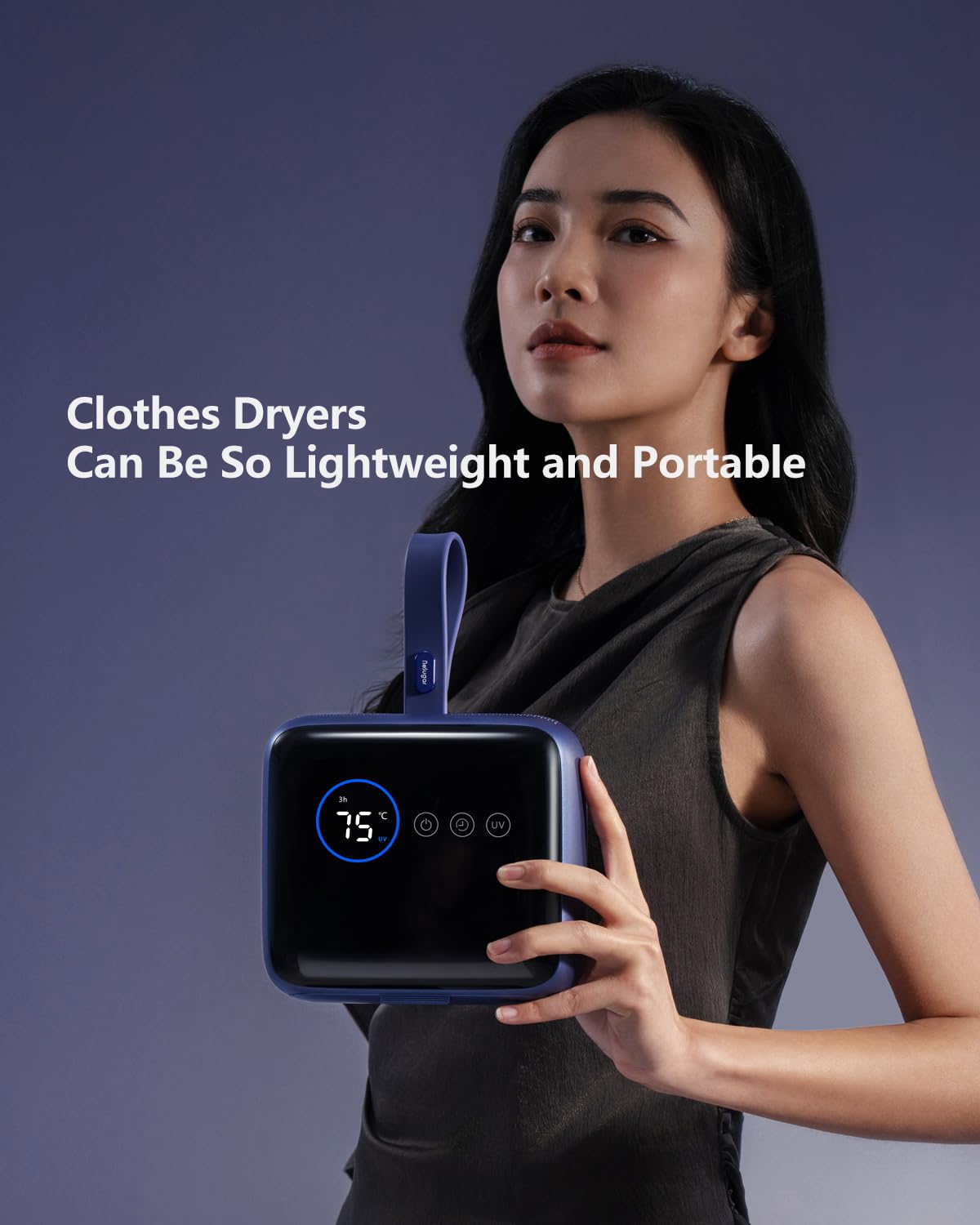 Portable Compact Clothes Dryer, Global Voltage Travel Dryer, Unique Design with 4 Drying Modules, 36-Decibel Silent design, Quiet Efficient Portable Drying System for Home, Travel & Dorm - 2
