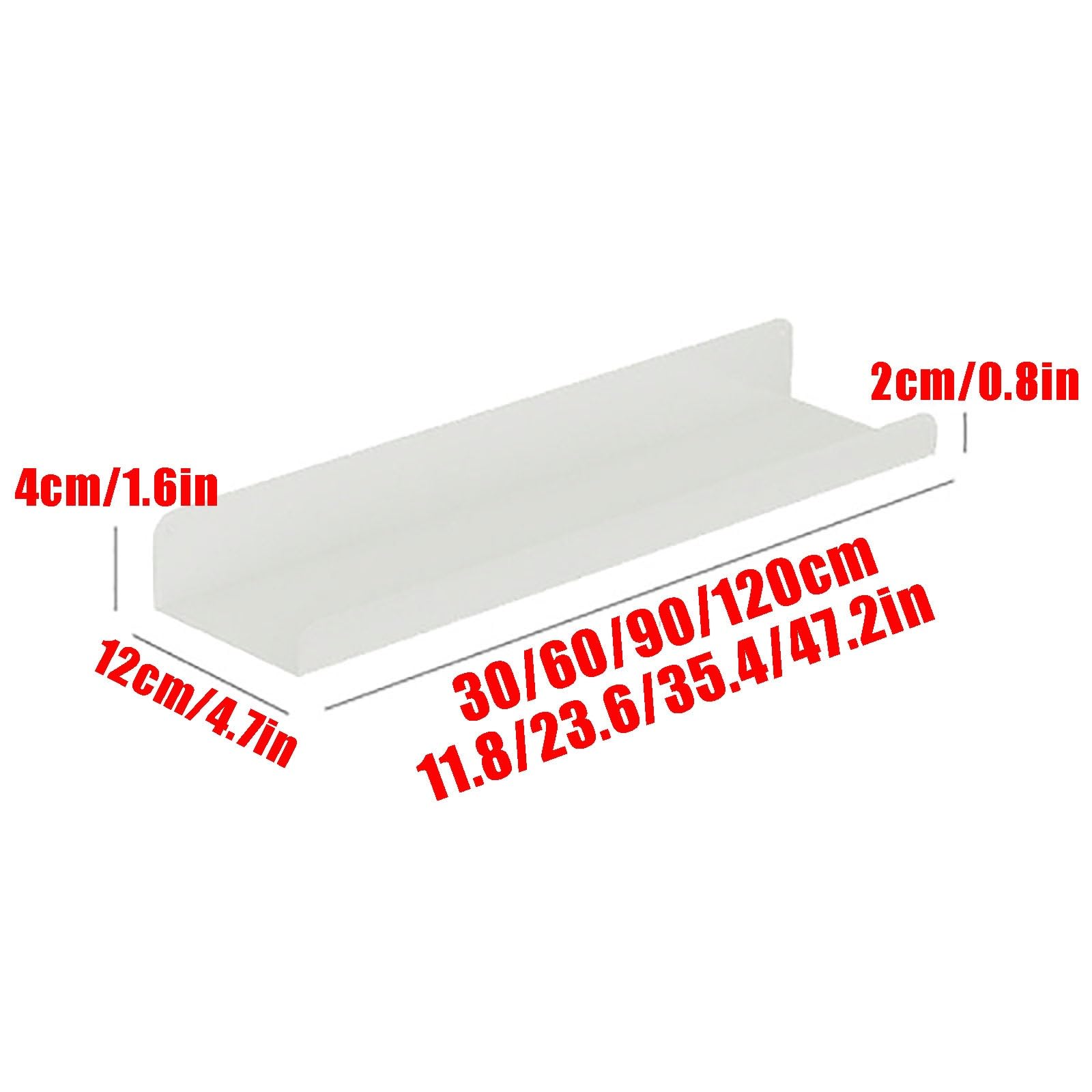 Estante de pared de metal negro para montaje en pared, estantes flotantes en blanco | plateado | D perfecto para decoración de dormitorio, cocina, baño, sala de estar (90 x 12 cm)