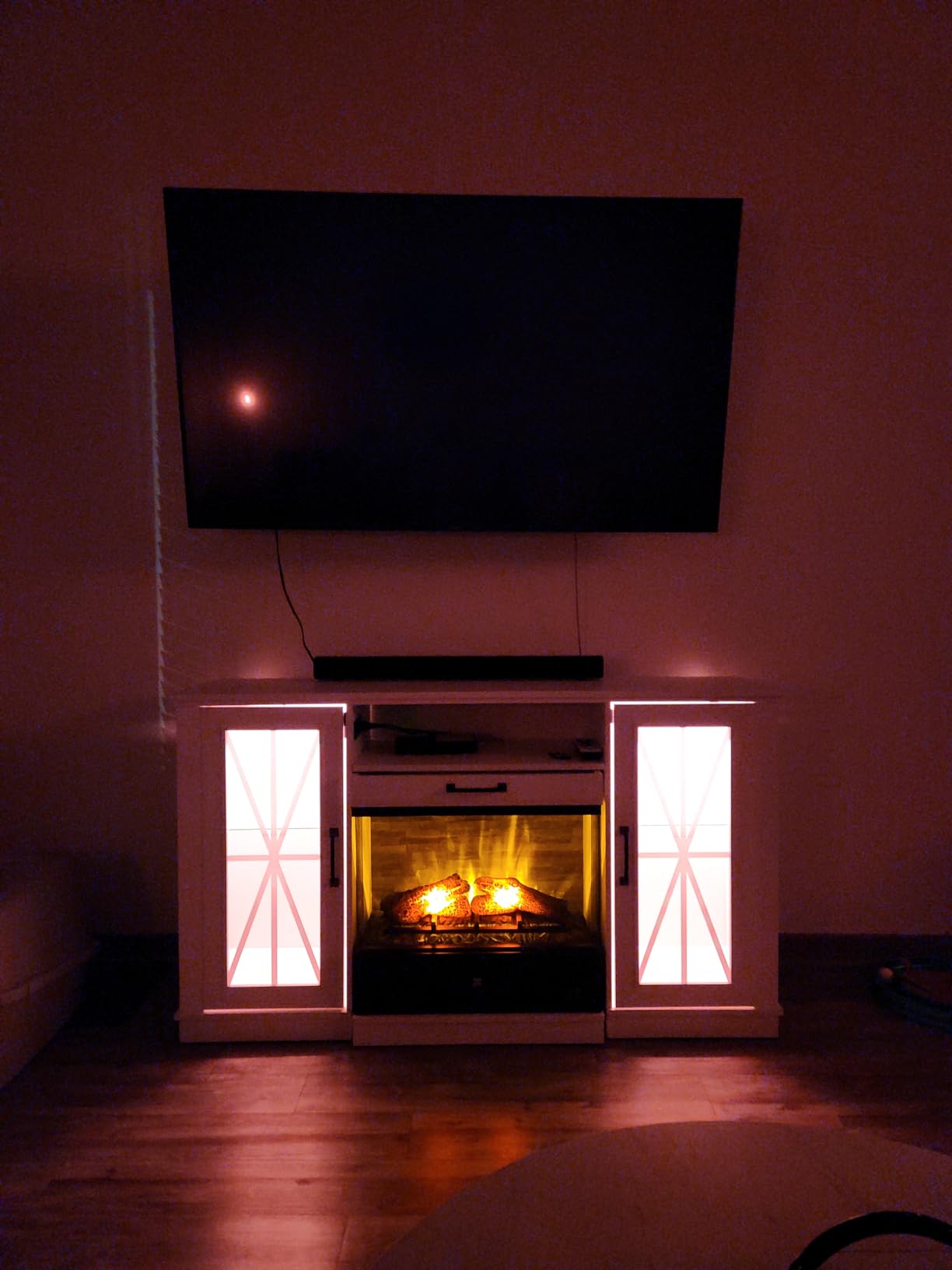 $10/mo - Finance YITAHOME 70 Inch Fireplace TV Stand for TVs up to 80 ...