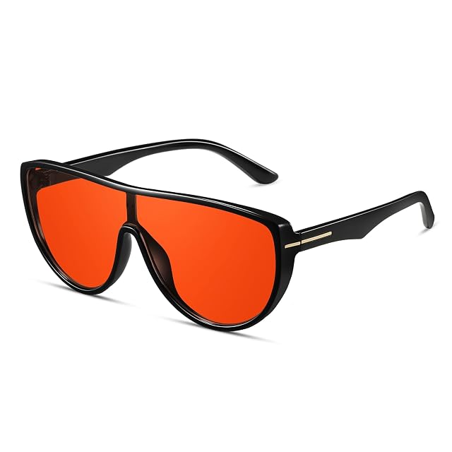 Oversized Aviator Sunglasses for Women Men Retro Big Round Aviators Trendy 70s Vintage Shield Sun Glasses CL013