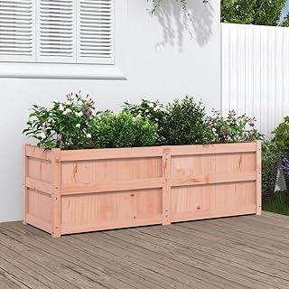Douglas Wood Garden Planter Large, Retaining Wall, Fence, Garden Bed, Raised Steel Galvanized Fencing for Flowers Herbs - Durable 187 Characters