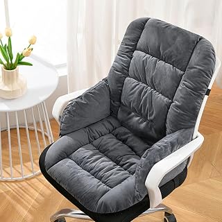 Desk Chair Cushion with High Back Support Office Chair Seat Pad with Non-Slip Bottom for Office Car Home Dining Room Kitchen