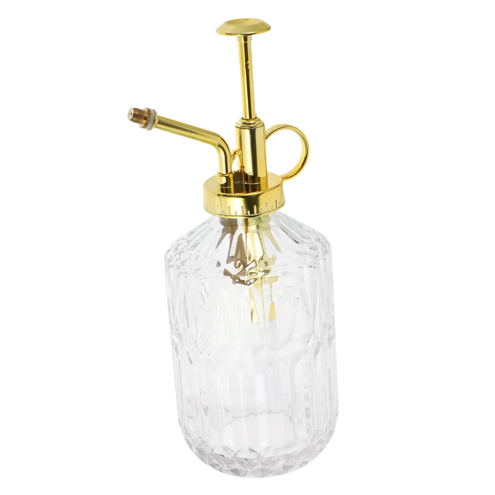 TOYANDONA 3 Pièces Bouteille de Pulvérisation Vintage pour Arrosage de Plantes Arrosoir Transparent avec Pommeau Doré pour Jardinage Intérieur et Extérieur