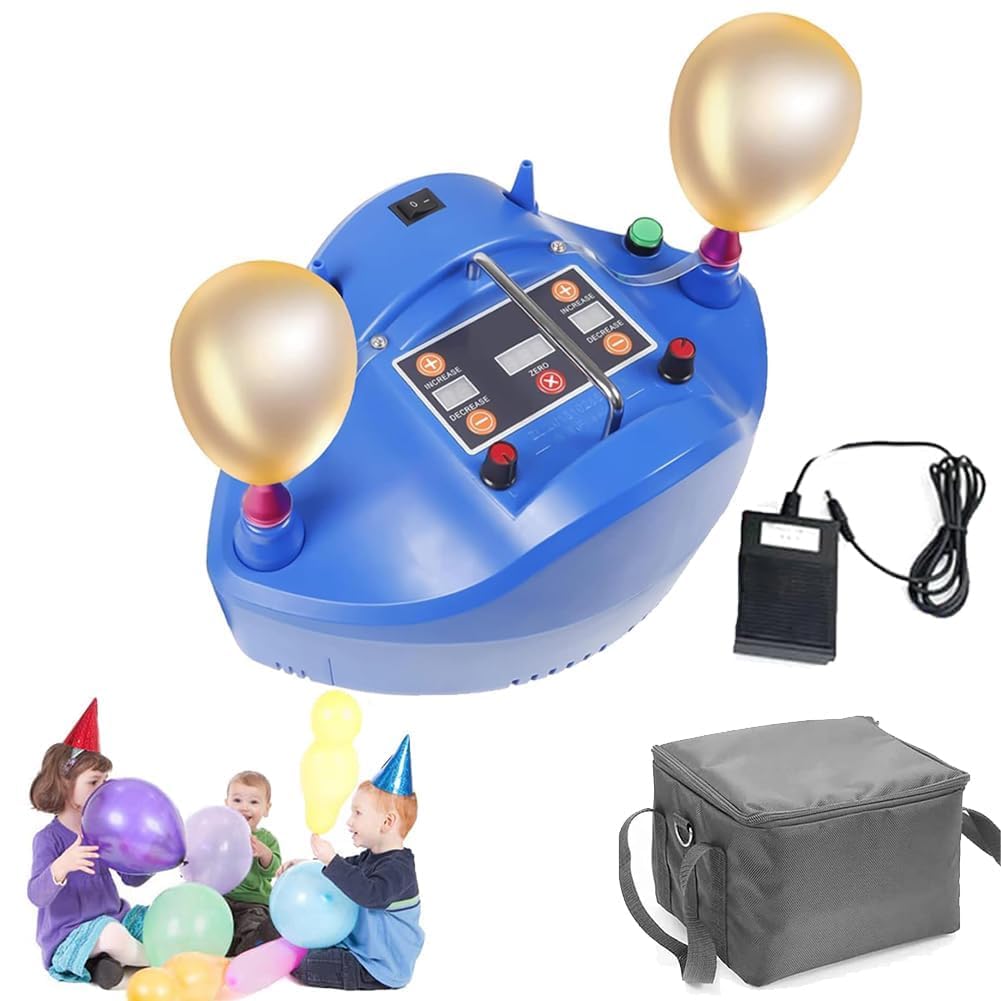Pompa digitale per palloncini, gonfiatore elettrico con timer e pedale per feste, eventi e celebrazioni, gonfiaggio rapido e preciso per tutti i palloncini