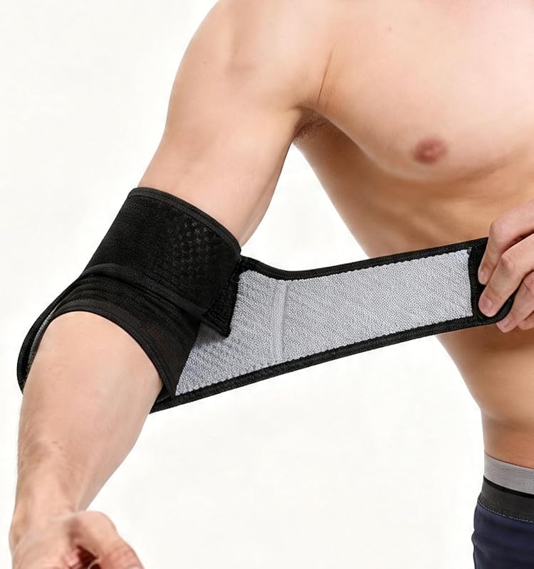 ERXHSCLPA Adjustable Unisex Elbow Support, Black