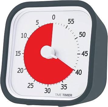 TIME TIMER 60 Minute MOD Education EditionVisual Timer with Desktop Software for Kids Classroom Learning,Teachers Desk Clock,Study Tool & Office Meetings with Silent Operation Charcoal Pack of 10