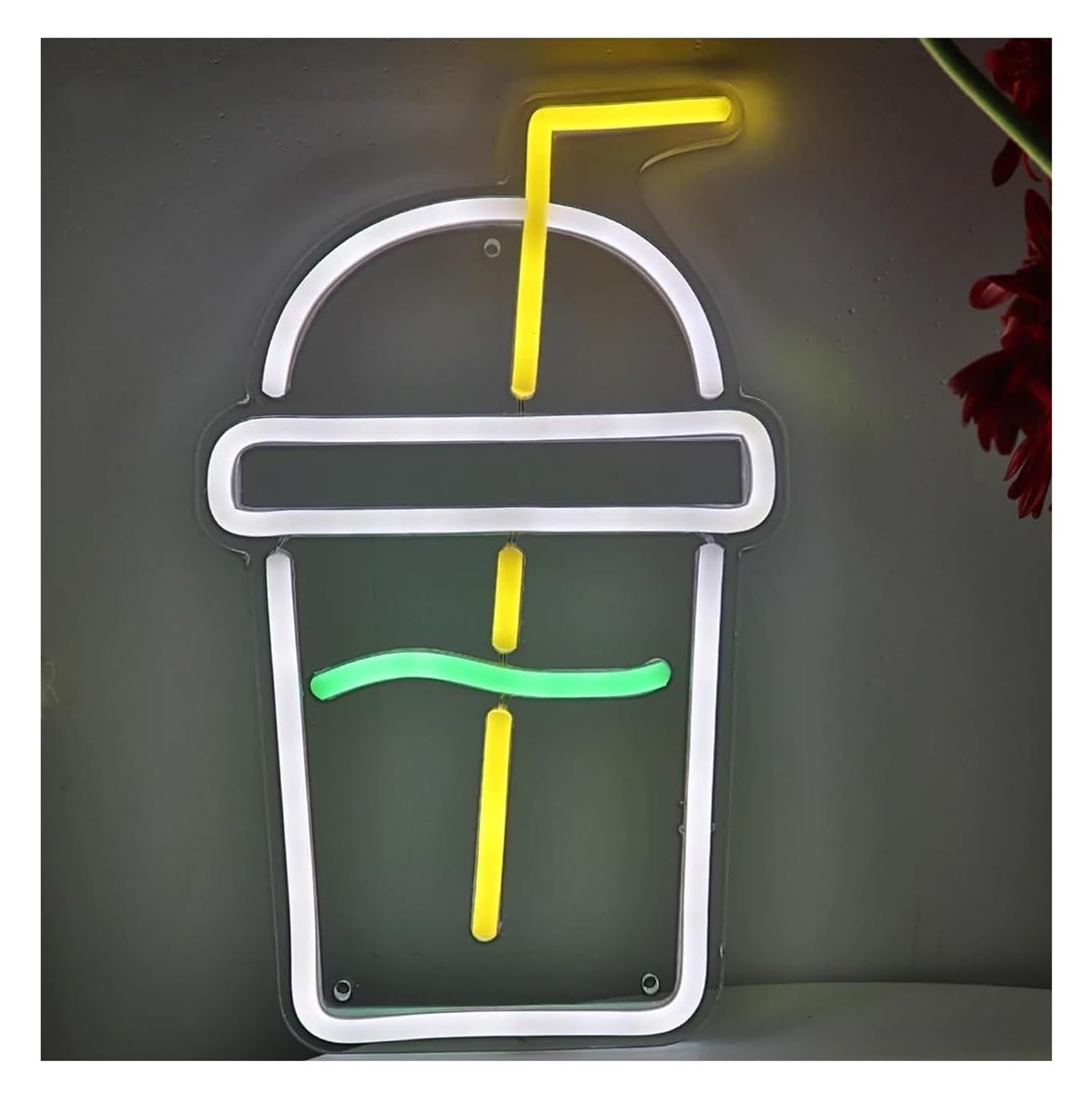 Zynther Neon lamp for neon Sign Wall-Mounted for Drinks Cups, Party Rooms, Pubs, Clubs
