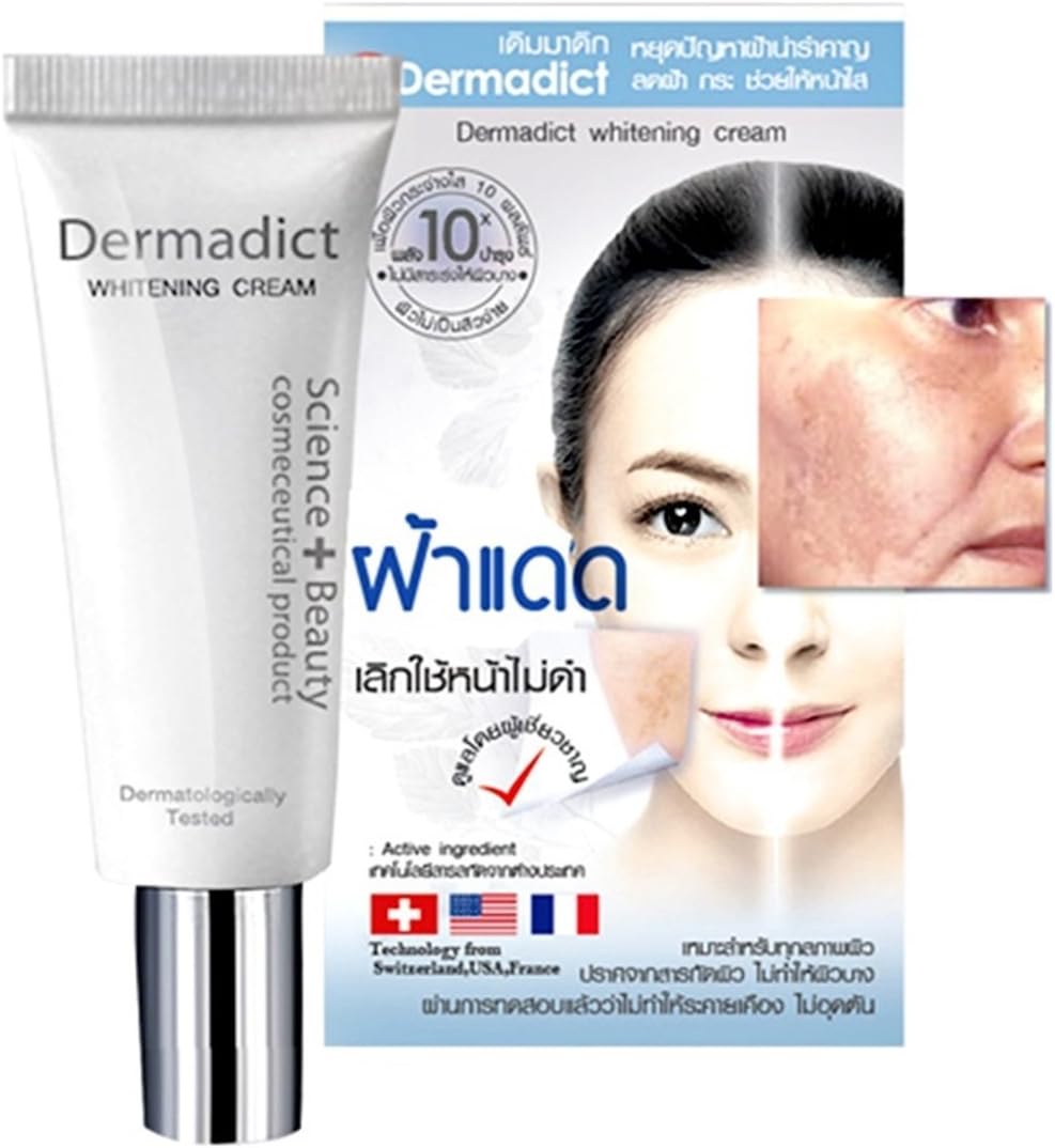 DERMADICT Cream Anti Melasma Freckles Age Spots Sun Spots Pigmentation.(Good Services)