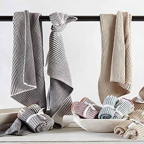 Paño de cocina gris de algodón absorbente Santa Barbara Design Studio 24x15.5 4
