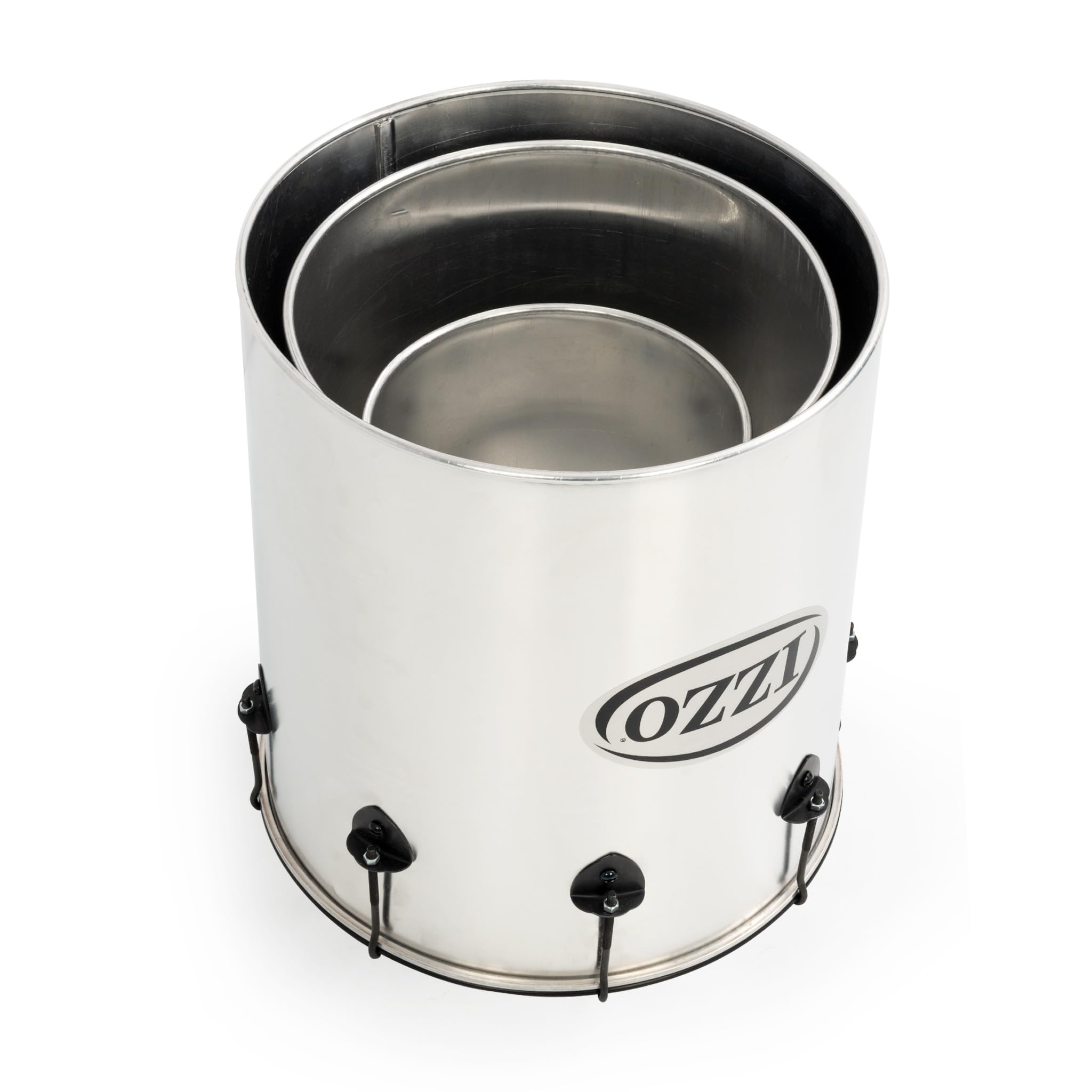 Percussion Plus Pp780 Samba tambours en argent finition mate (lot de 3)