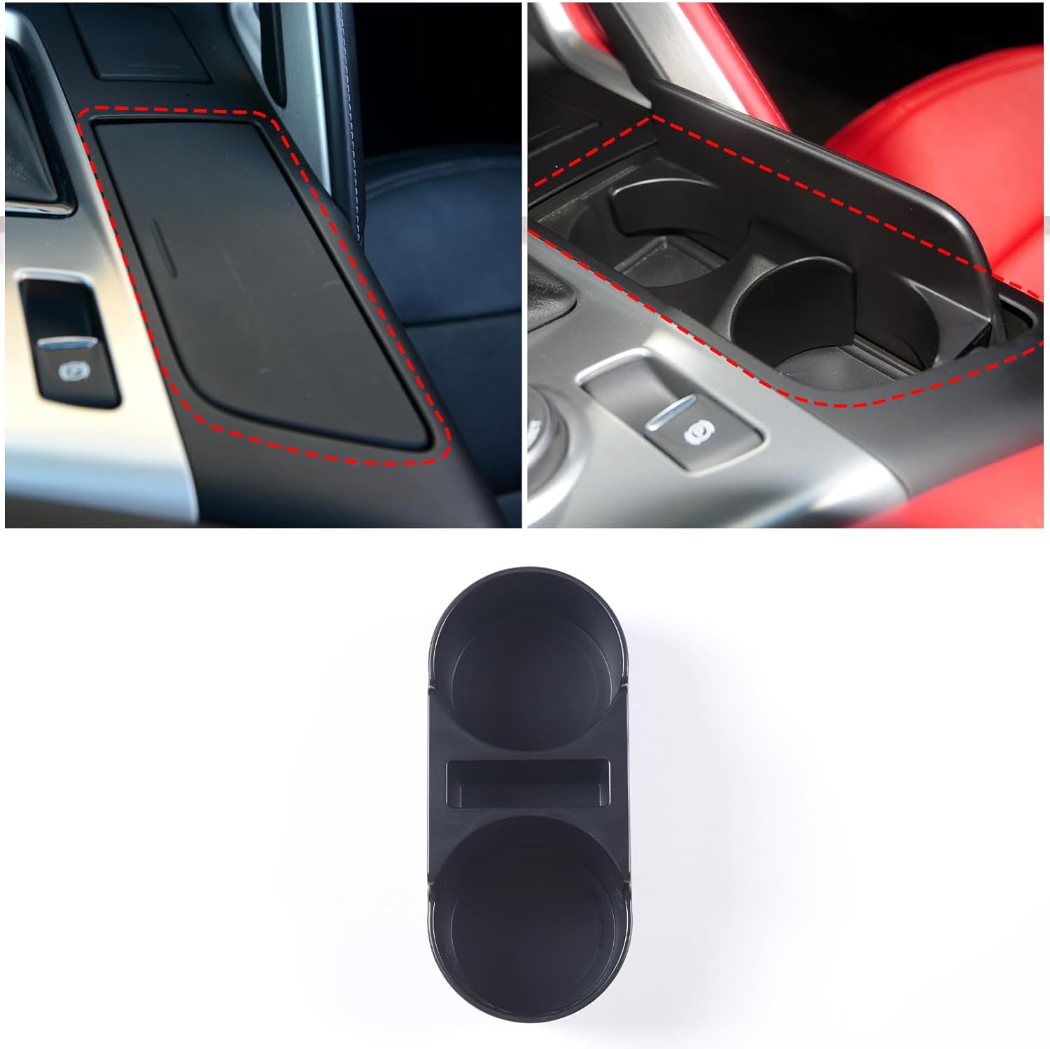 Aotumcer Center Console Extra Cup Holder for Corvette C7