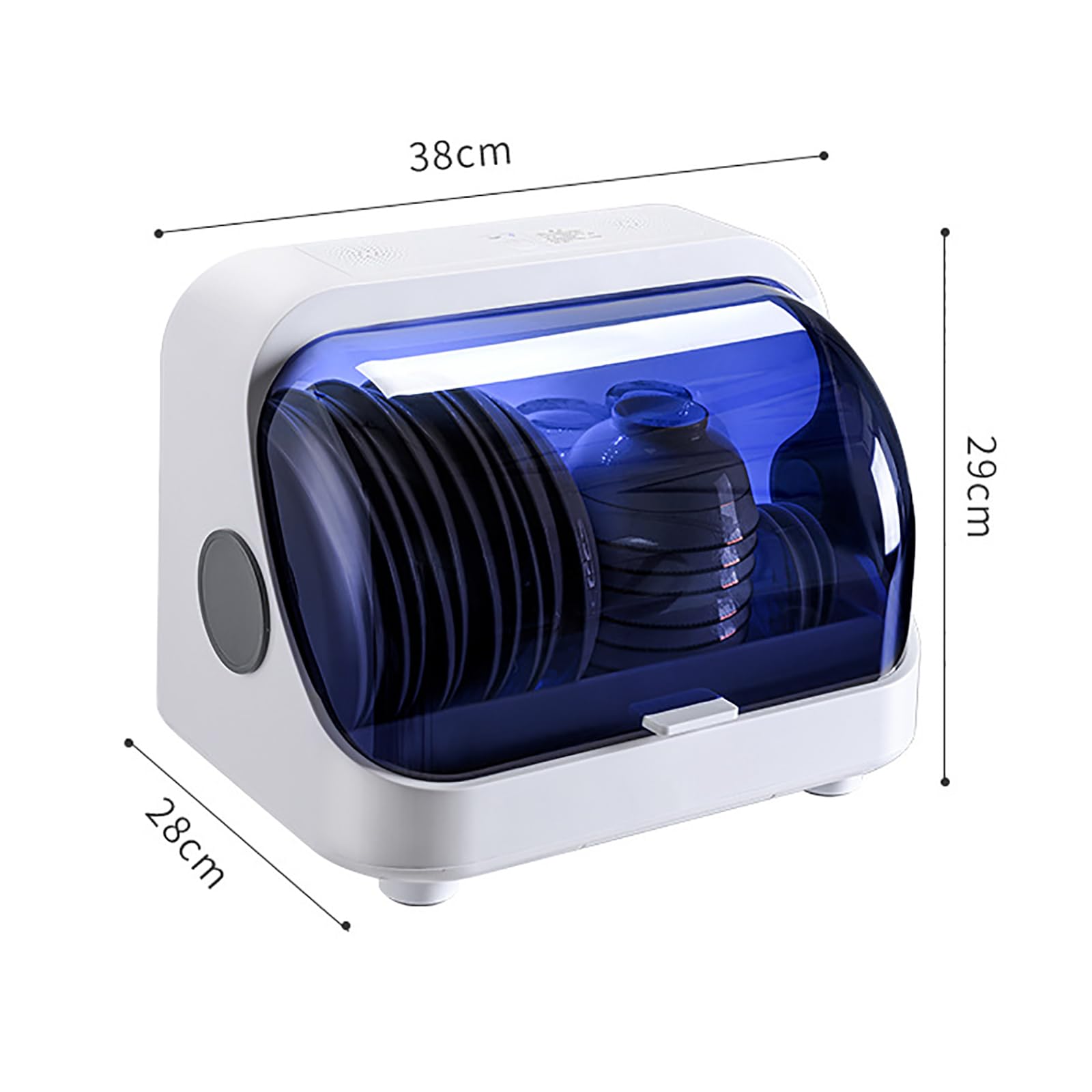 Armadietto per La Pulizia UV, Macchina Multifunzione per La Disinfezione delle Stoviglie, Ricaricabile Tramite USB E capacità di Pulizia del 99,9%, Funzionamento con Un Solo Tasto, per Casa