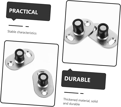 Miniatura 7 de Housoutil 3 unids limitador de carro puerta de granero inferior Guía de piso Guías de piso de parada Guía inferior de piso Puerta de granero Guías