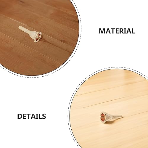 Miniatura 3 de Boquilla de trombón: Boquilla de tuba de latón dorado - Reemplazo de accesorios de instrumento de boca de tuba para estudiantes y profesionales