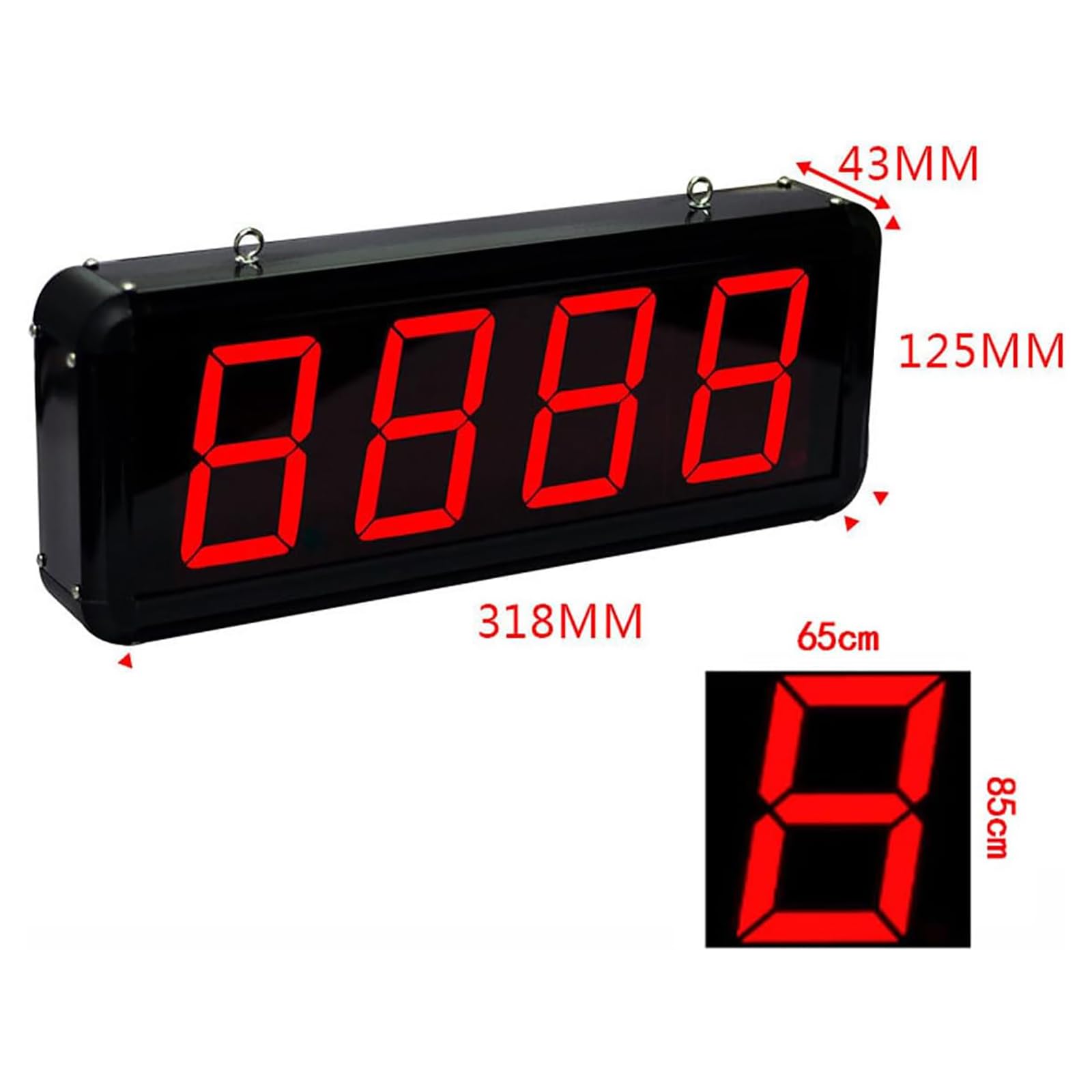Contatore Digitale, conteggio a 4 cifre Fino a 9999, Misura Fino a 70 cm, Ideale per Nastri trasportatori e conteggio visitatori nelle Linee di Produzione.,