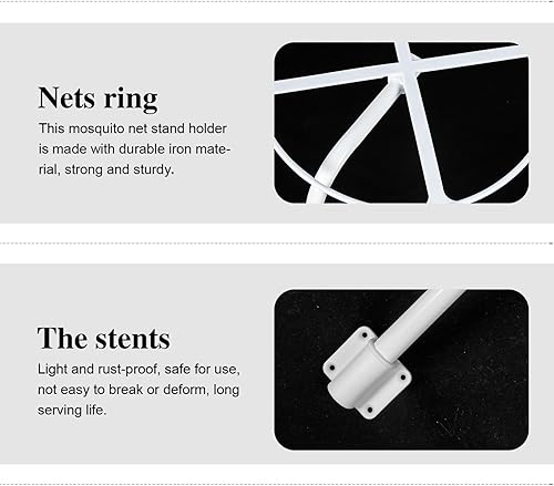 Miniatura 3 de Soporte de red para cuna, 1 juego de soporte de red, accesorios para bebés, accesorios de tienda, soporte para cuna, soportes para toldo de cuna,