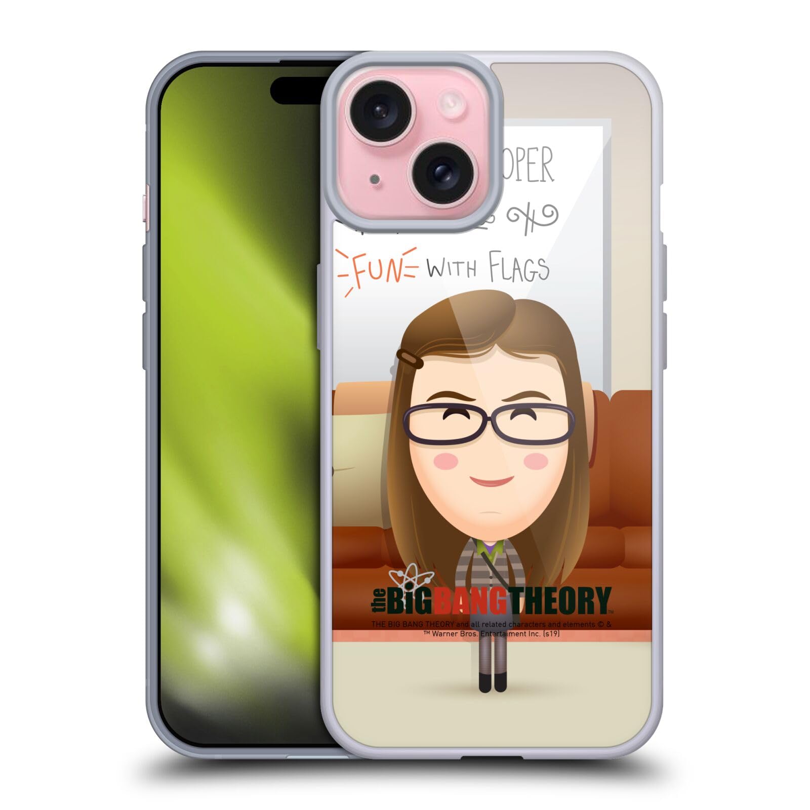 Funda Amy The Big Bang Theory iPhone 15 evita arañazos con silicona blanda 7