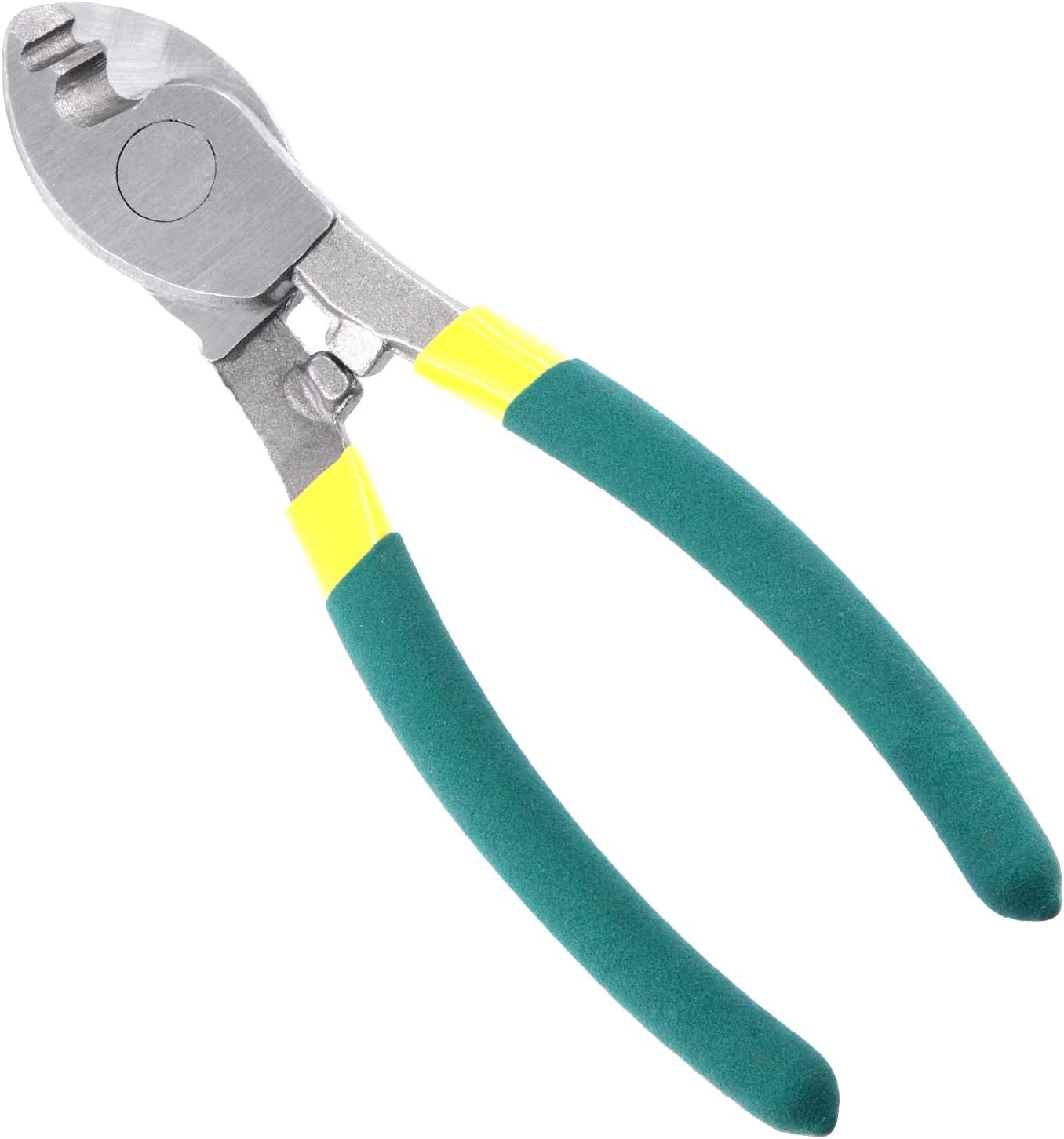6 Inch High Leverage Cable Cutters, Heavy Duty Stainless Wire Rope Cutters Sharp Cutting for Aluminum, Copper, Audio Wire, Communication Cable, Bike Brake Cable and Industrial Tools (6 Inch)