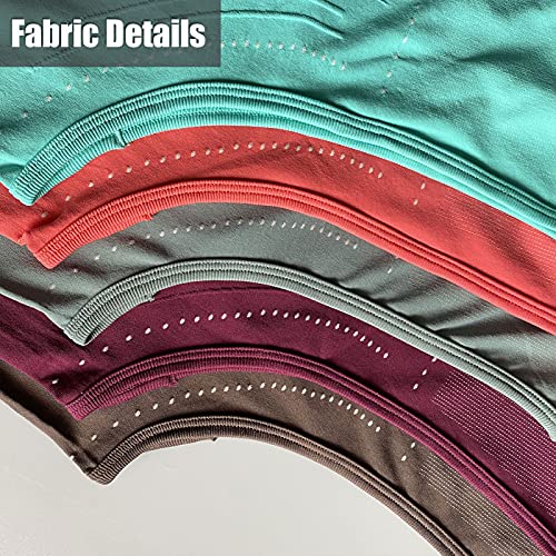 yeacher Conjunto feminino de 2 PCS para ioga sem mangas camiseta sem mangas com cordão elástico legg