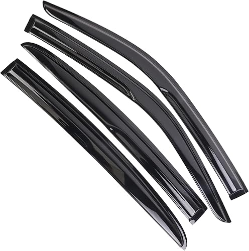 Miniatura 2 de AOKAILI 4 unidades de deflectores de ventana tintados en negro ahumado compatibles con Venza 2009 2010 2011 2012 2013 2014 2015 2016