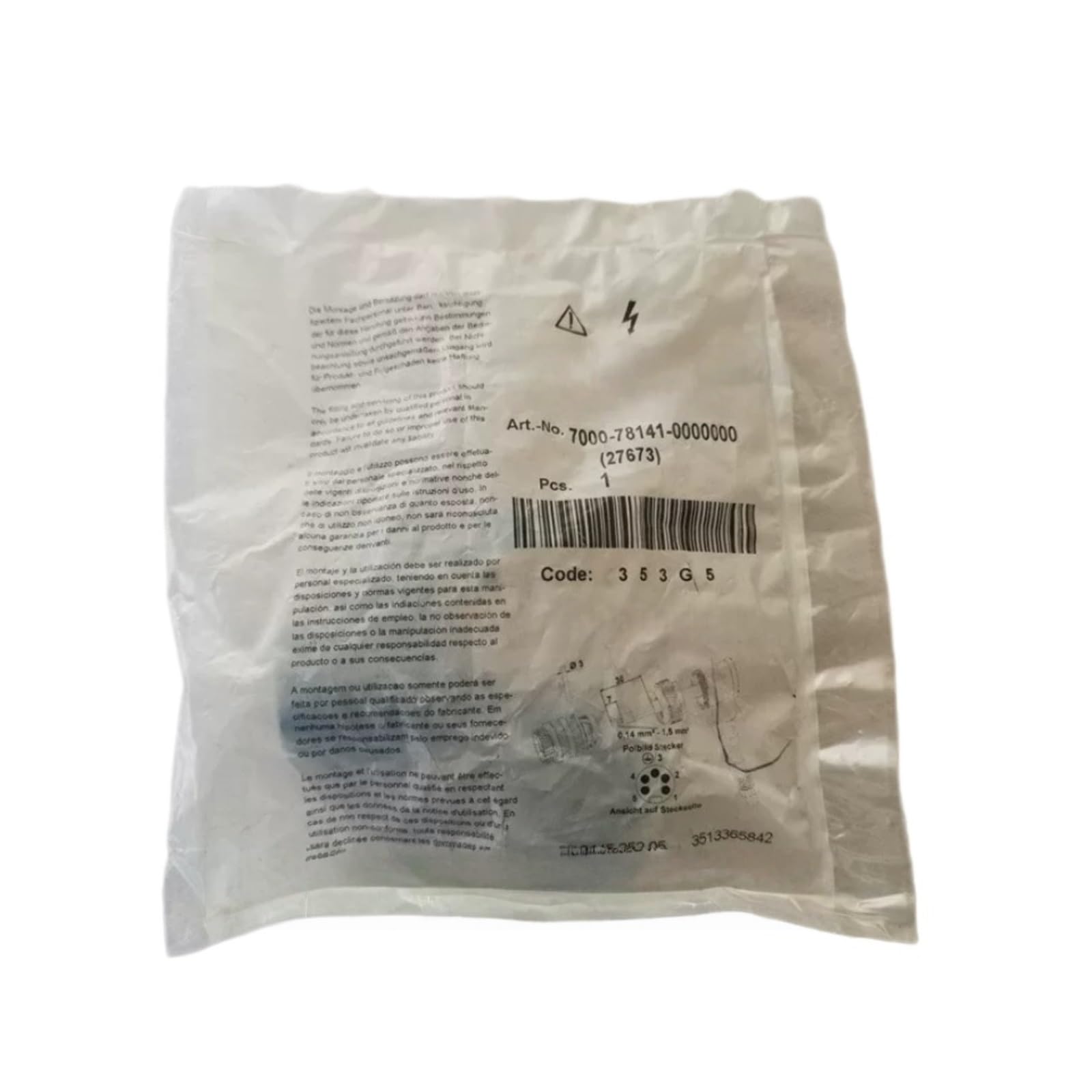 Conector 7000-78141-0000000 Conectores circulares de 7/8"