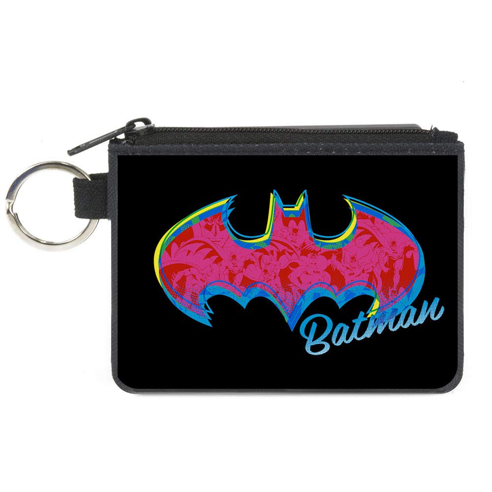 Buckle-Down Women's Canvas Coin Purse Batman, Multicolor, 4.25" x 3.25"