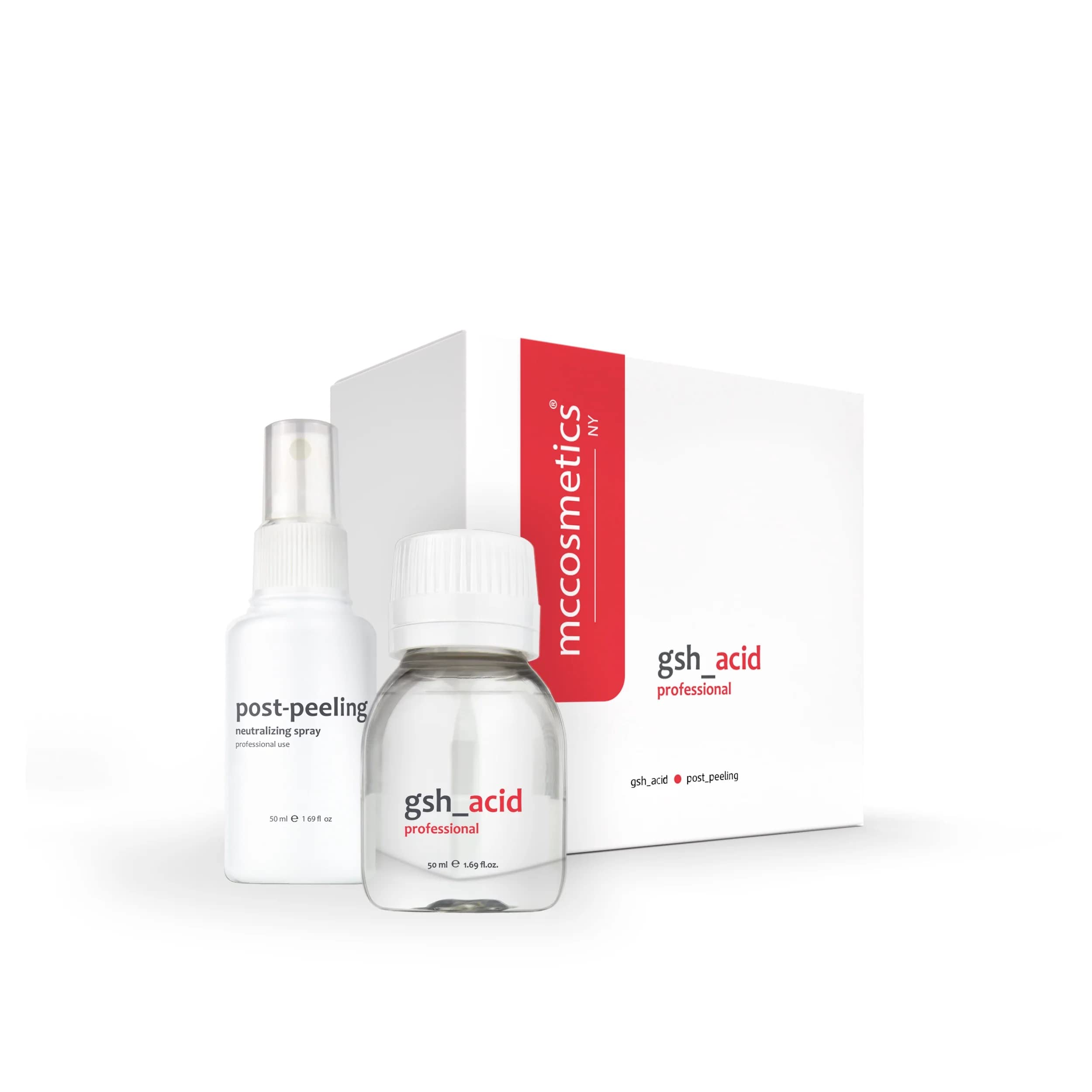 MCCosmetics NY | GSH Acid Pack (with Post Peeling Neutralizing Spray) |  Glutathione 20% | 50ml | Medical Grade Cosmetics