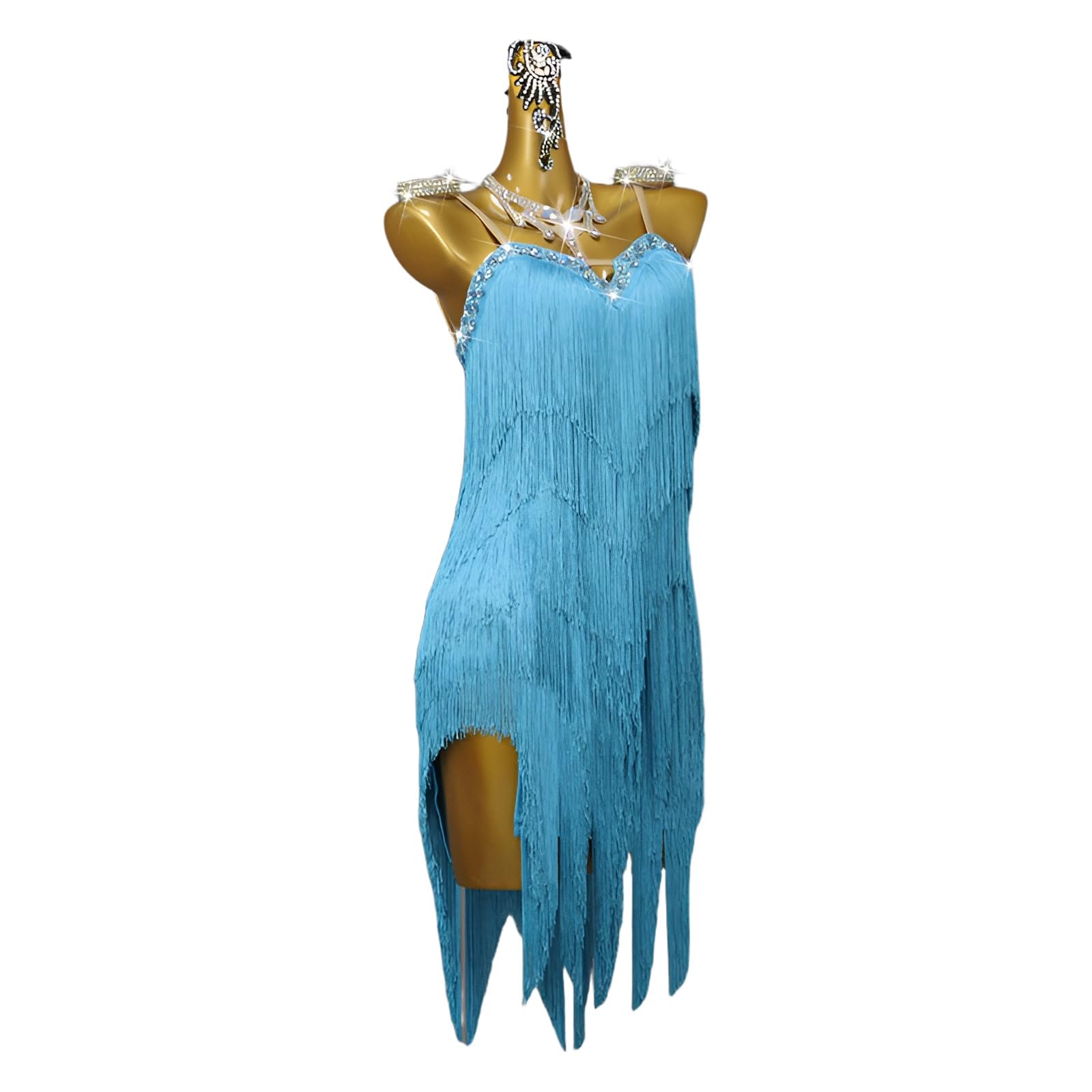 Profesjonalne Sukienki Do Tańca Latynoskiego Z Dekoltem W Kształcie Litery V Dla Kobiet Deco Fringe Dance Party Dress Sukienka Do Tańca Latynoskiego