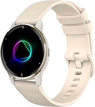 Strap for Garmin Venu 2 Plus, 20 mm Soft Silicone Strap for Garmin Venu Sq/Sq Music/Venu Sq 2/Sq 2 Music/Vivoactive 3/3 Music/Vivoactive 5/Garmin Venu/Vivomove HR/Forerunner 55 245 645