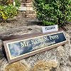 Desk Name Plate Personalized 10" Walnut Business Desk Name Plate with Card Holder - Engraved Name Plates, Personalized Desk Name Plates and Personalized Name Plates for Desk #1
