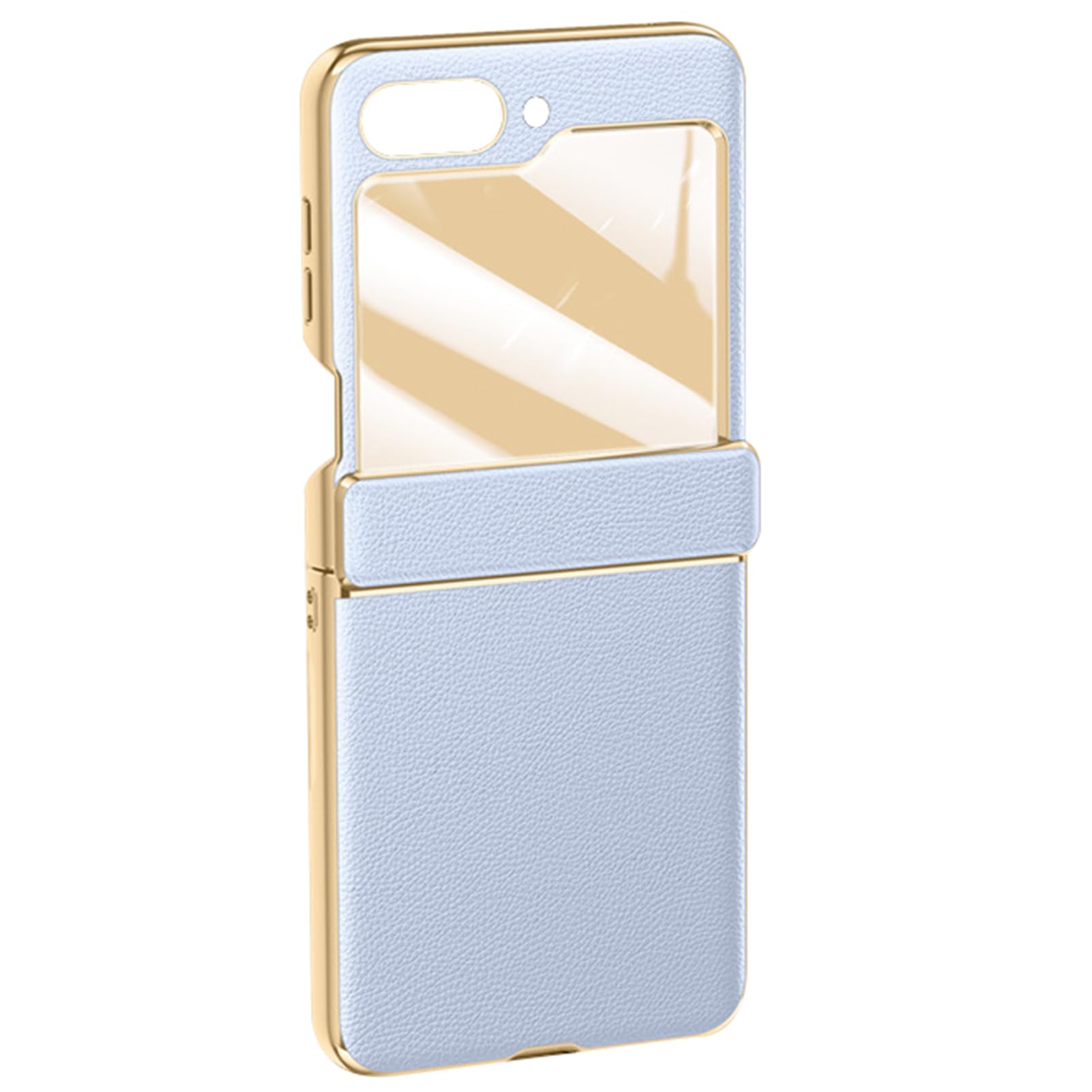 Funda Samsung Z Flip 5 que evita roturas de pantalla y protege la bisagra azul 8